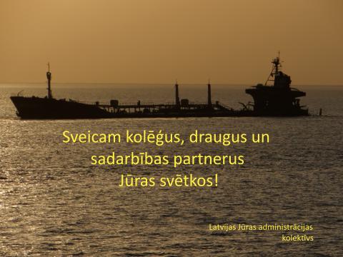 Sveiciens visiem Jūras svētkos