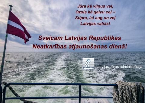 Sveiciens mūsu valsts svētkos!