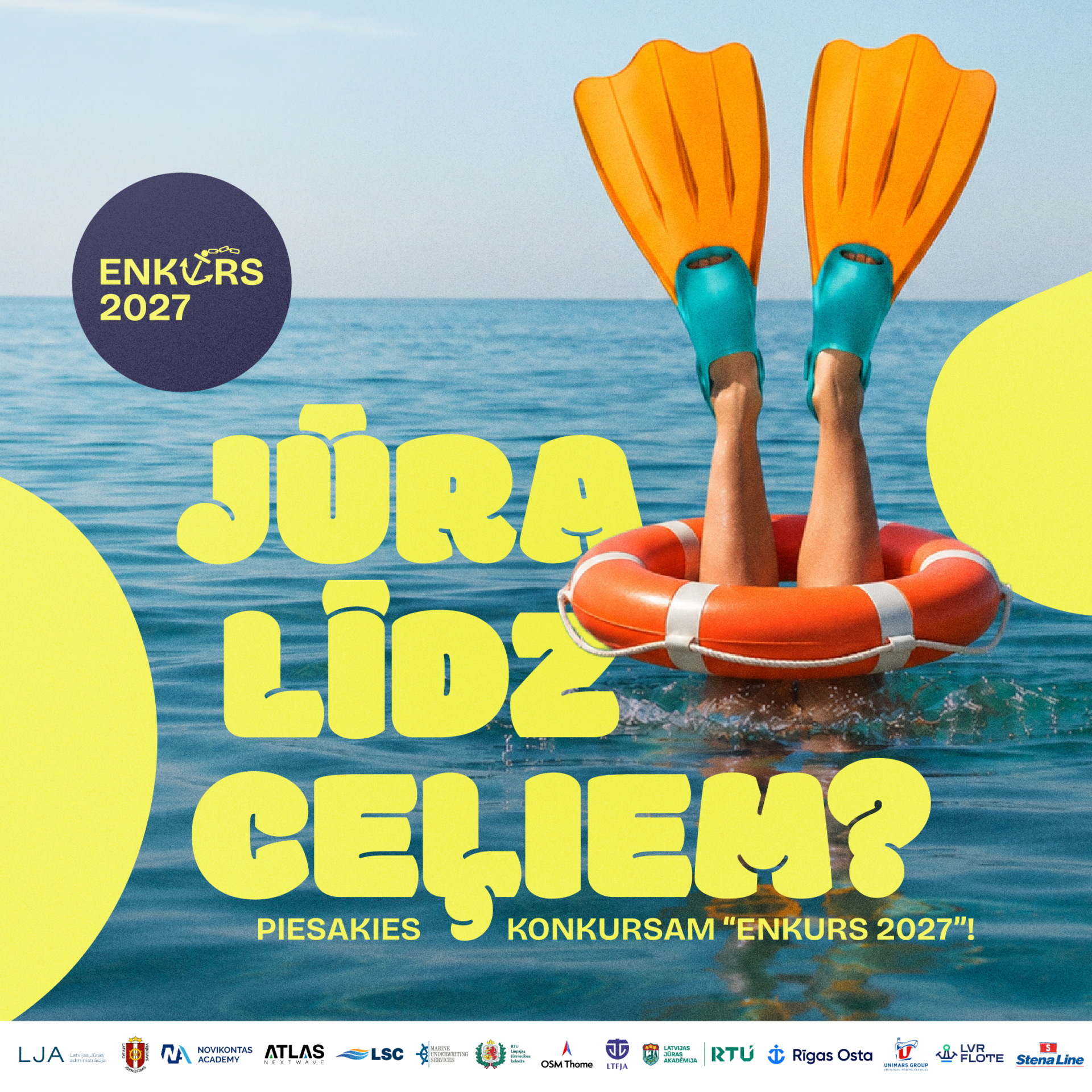 Skolēnu konkurss Enkurs 2027 – Jūra līdz ceļiem